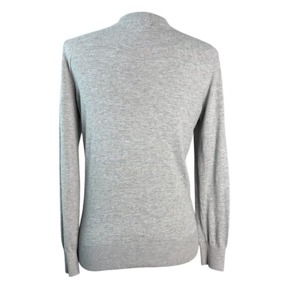 Quince Light Gray V-Neck Long Sleeve Pullover Sweater Women's Size XS - Picture 7 of 8